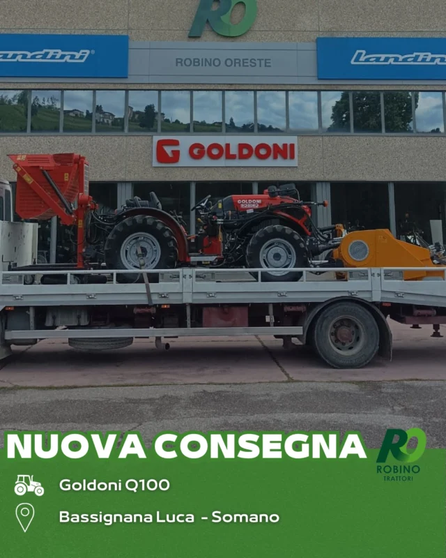Consegna del nuovo Goldoni Q100 completo di raccoglinocciole a Luca!@goldonikeestrack